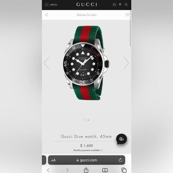 Gucci Dive Watch. Water resistant - Picture 2 of 2